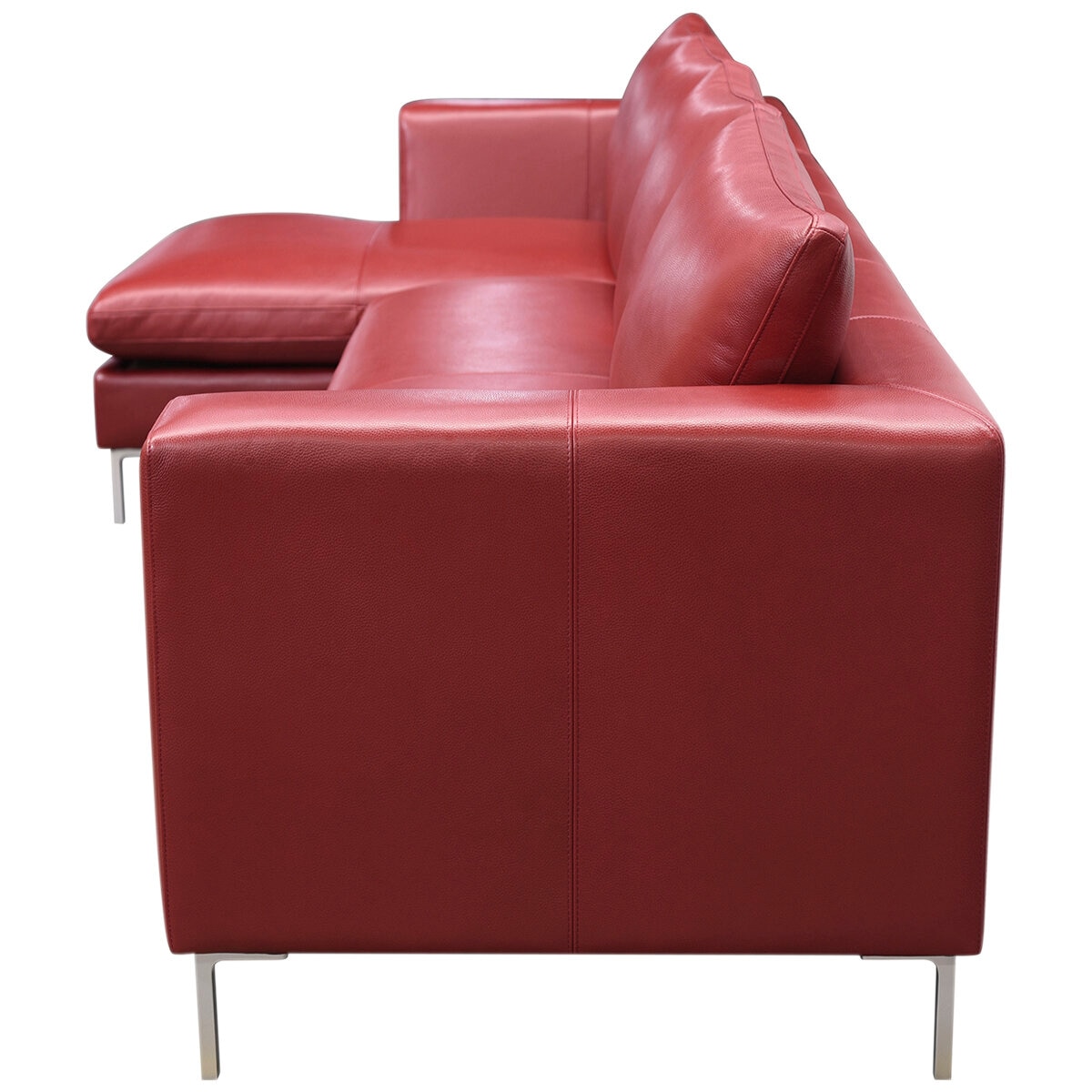 Moran Pico 3.5 Seater Sofa With Left Chaise Berry Silver