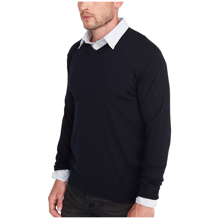 Rough Dress Men's VNeck Merino Wool Blend Sweater Costco Australia