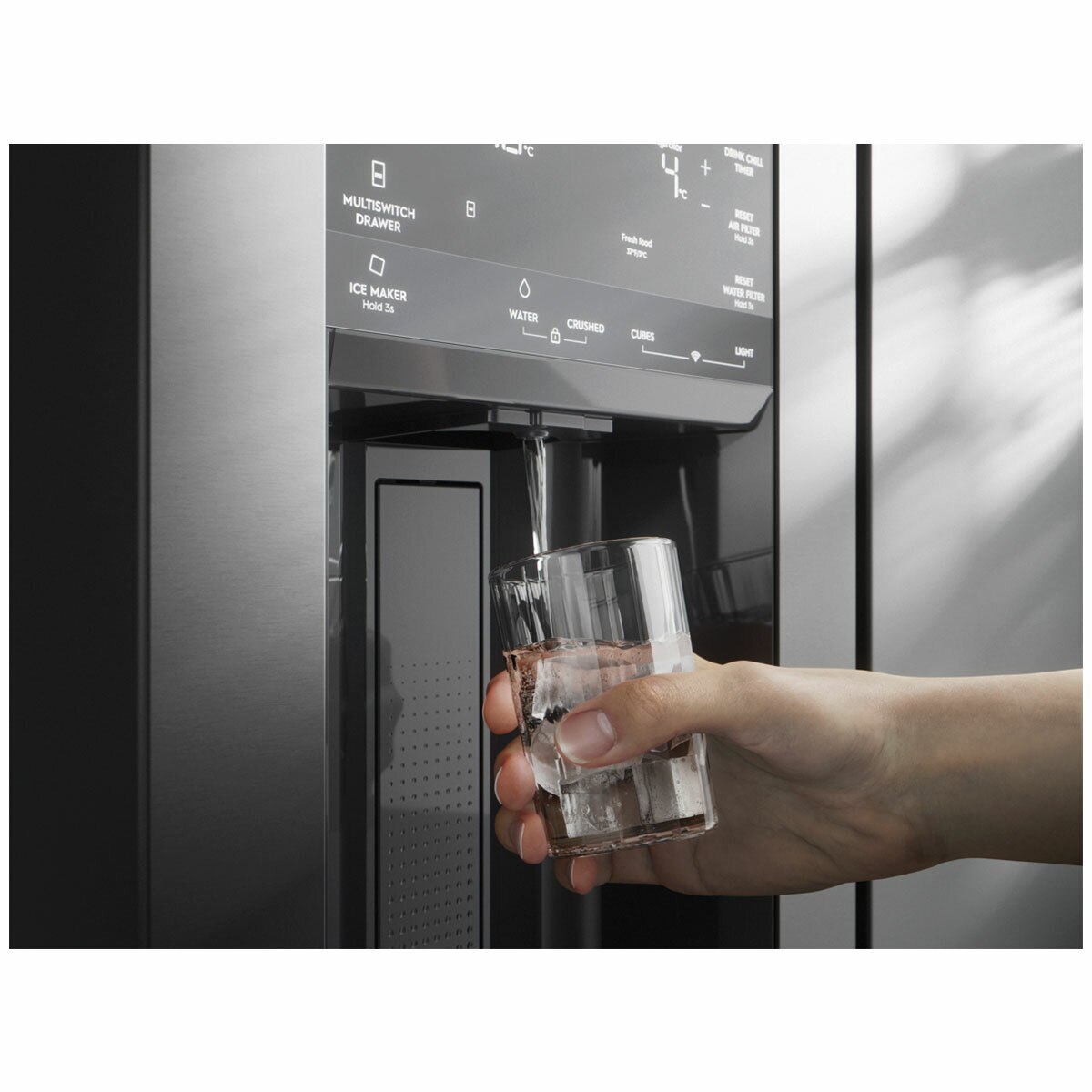 Electrolux 609L French Door Fridge Matte Black EHE6191BB Electrolux 609L French Door Fridge Matte Black EHE6191BB