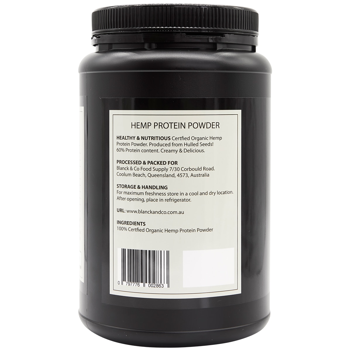 Blanck & Co 100 Hemp Seed Protein Powder Natural 1kg Costco Australia