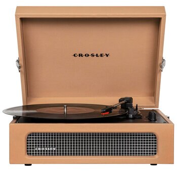Crosley Voyager Portable Bluetooth Turntable Tan CRIW8017B-TA4