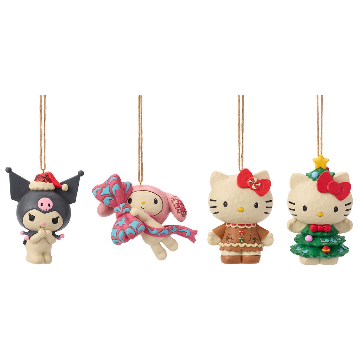 Jim Shore Licensed Hand-Painted Holiday Ornament Set 4 Piece Jim Shore Licensed Hand-Painted Holiday Ornament Set 4 Piece