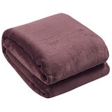 Amari Luxury Velvet Throw 152cm x 177cm Light Brown
