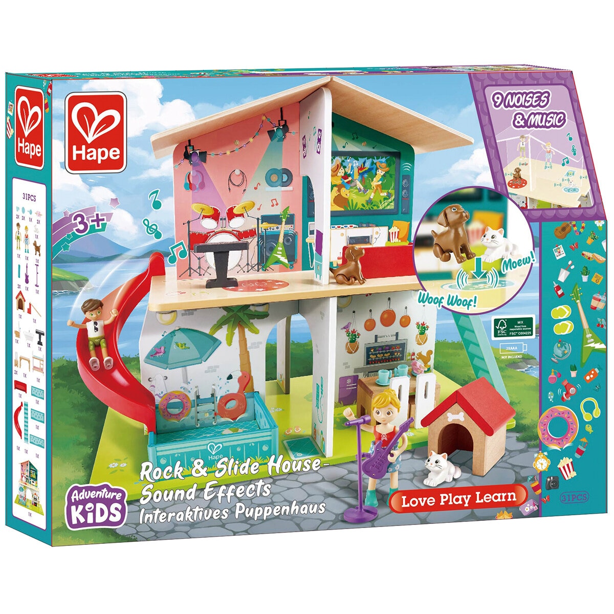 Hape Rock & Slide House Sound Effects