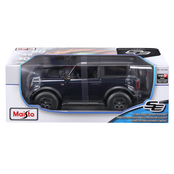 Maisto 1:18 Die Cast Cars 2021 Ford Bronco Wildtrak 2dr Maisto 1:18 Die Cast Cars 2021 Ford Bronco Wildtrak 2dr