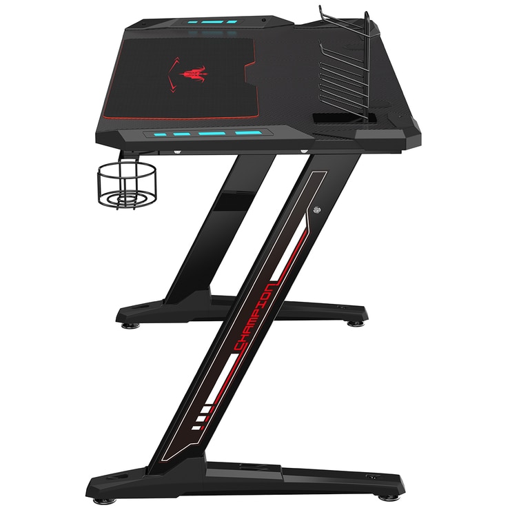 Minimalist Eureka Ergonomic Z1-S Gaming Desk With Led Lights Review for Streamer