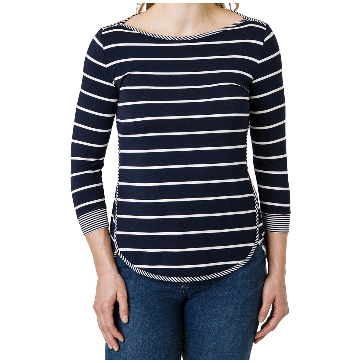 Segments Women's 34 Sleeve Top - Navy