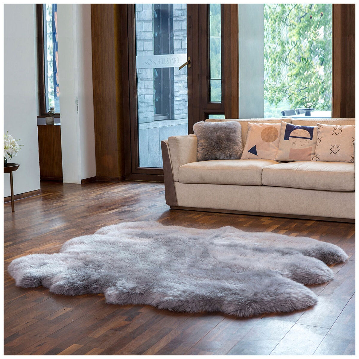 Windward Sexto Sheepskin Rug Grey Costco Australia