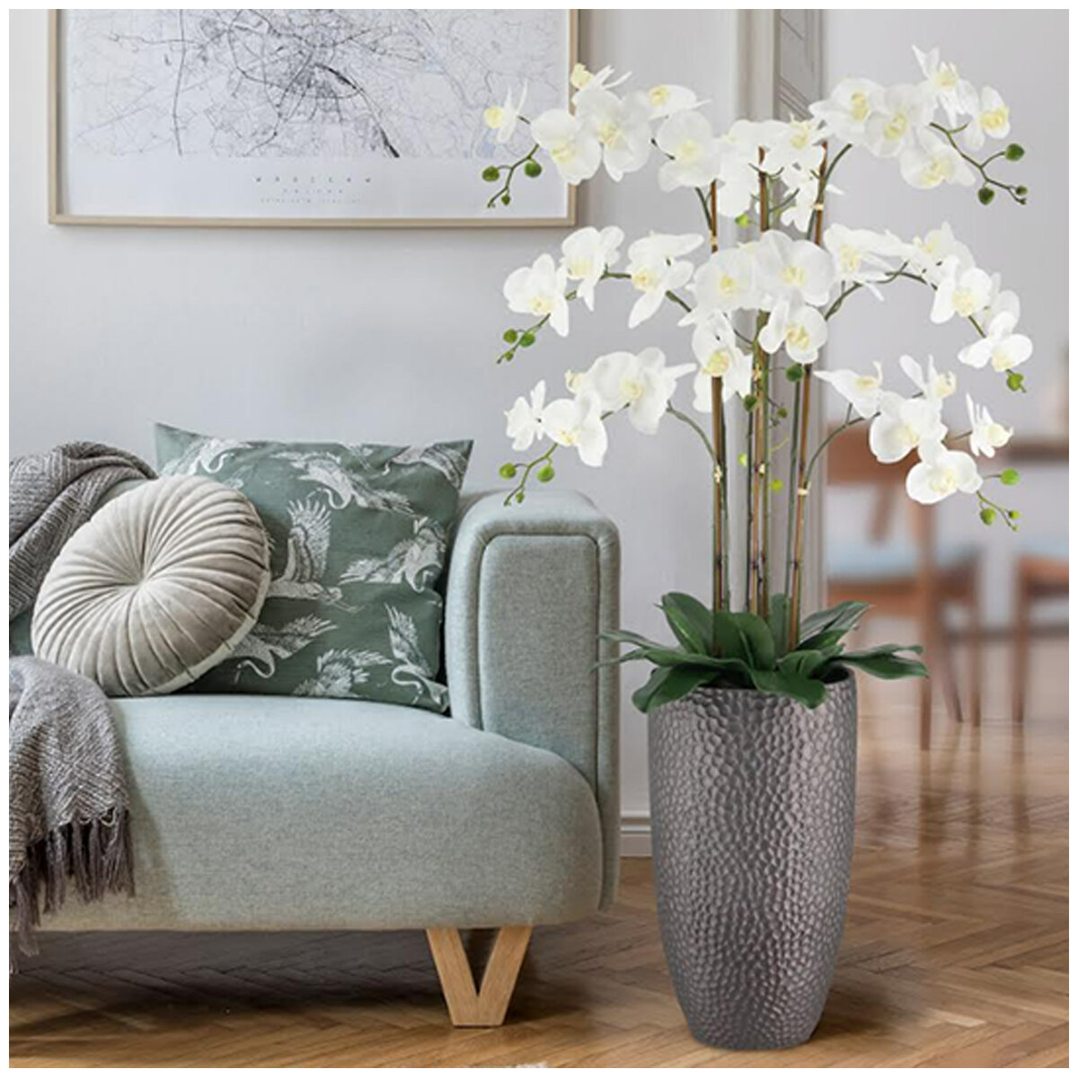 CGH Phalaenopsis Orchid Arrangement 1.2M White