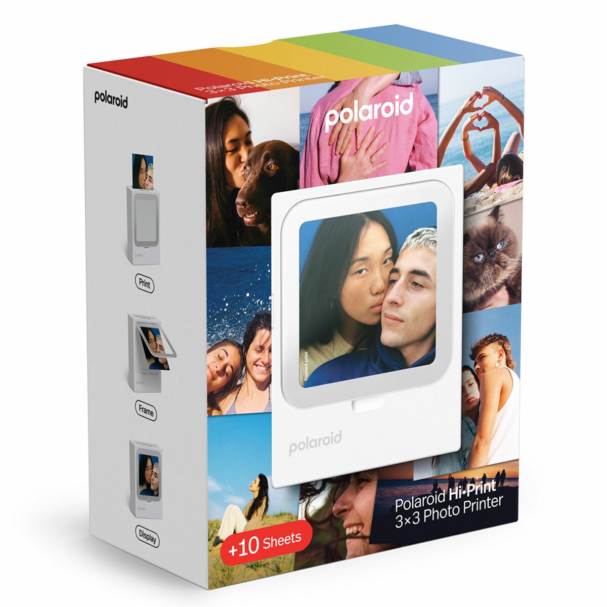 Polaroid Hi-Print 3x3 Photo Printer White 9196 Polaroid Hi-Print 3x3 Photo Printer White 9196