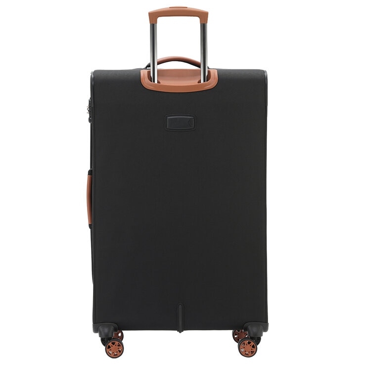 Tosca Park Avenue 3 Piece Luggage Set Black Tan Tosca Park Avenue 3 Piece Luggage Set Black Tan