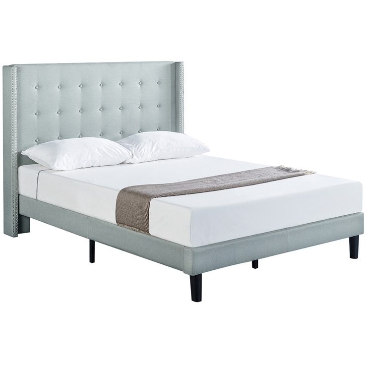 Blackstone Upholstered Grand Wingback Platform King Bed Costco Australia