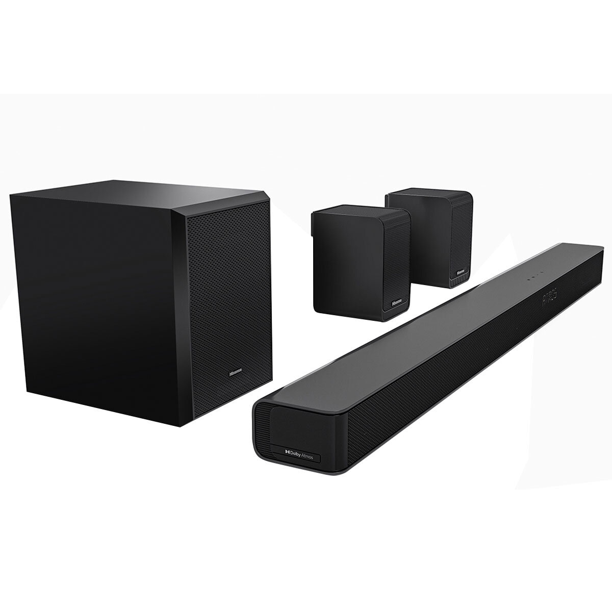 Hisense 5.1 Channel Dolby Atmos Soundbar With Wireless Subwoofer & Rear Speakers AX5100G