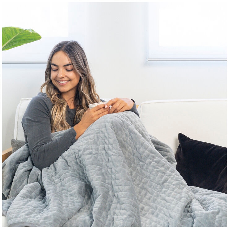 Therapy Adult Blanket with Cover Space Grey 5kg
