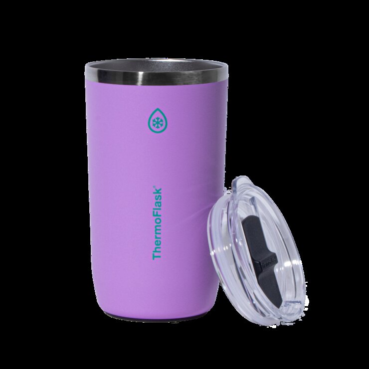 Thermoflask Coffee Mugs 2 Piece Set Violet Green Thermoflask Coffee Mugs 2 Piece Set Violet Green