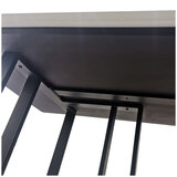 Moran Copenhagen 2.4M Black and Gold Dining Table