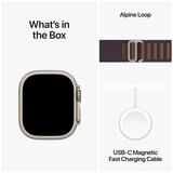 Apple Watch Ultra 2 GPS + Cellular, 49mm Titanium Case with Indigo Alpine Loop - Medium