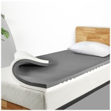 52008 Blackstone Charcoal Memory Foam Mattress Topper - Single