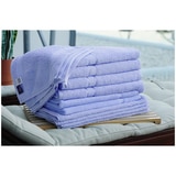 Kingtex Plain dyed 100% Combed Cotton towel range 550gsm Bath Sheet set 14 piece - Lilac