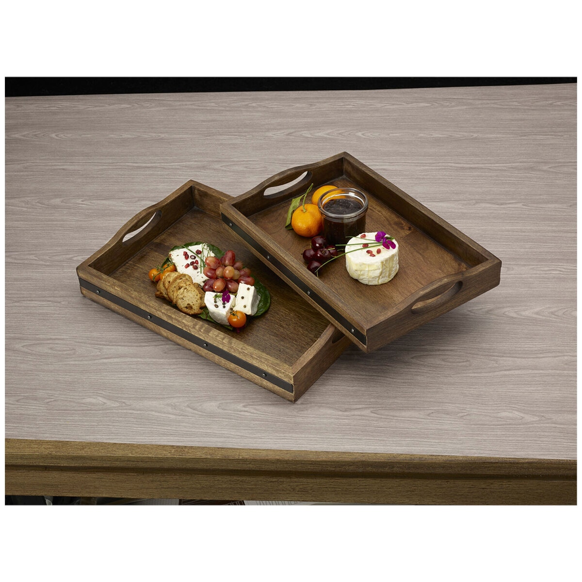 Mikasa Mango Wood Serving Trays 2 Piece Set