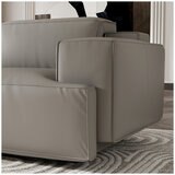 Valencia Valentina Leather Reclining Lounge 3 Seater Grey Color