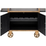 Wine Stash Industrial French Bar Cart