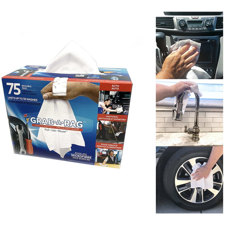 Grab a Rag Microfibre Cloth Dispenser 75pk Costco Australia