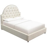 Moran Princess Queen BedHead With Encasement With Slatted Base Plush Bone
