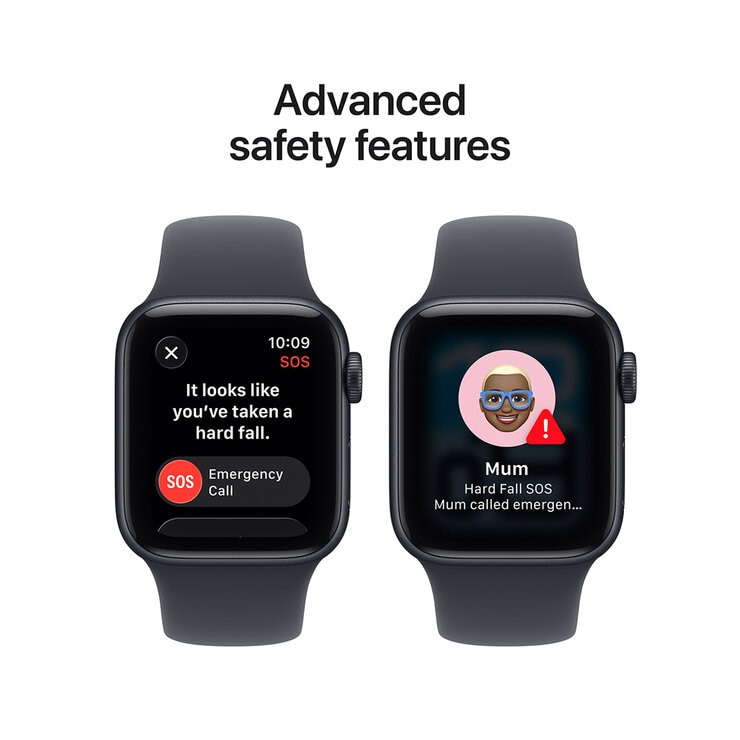 Apple Watch SE 3&nbsp;Midnight Aluminium Case With Midnight Sport Band