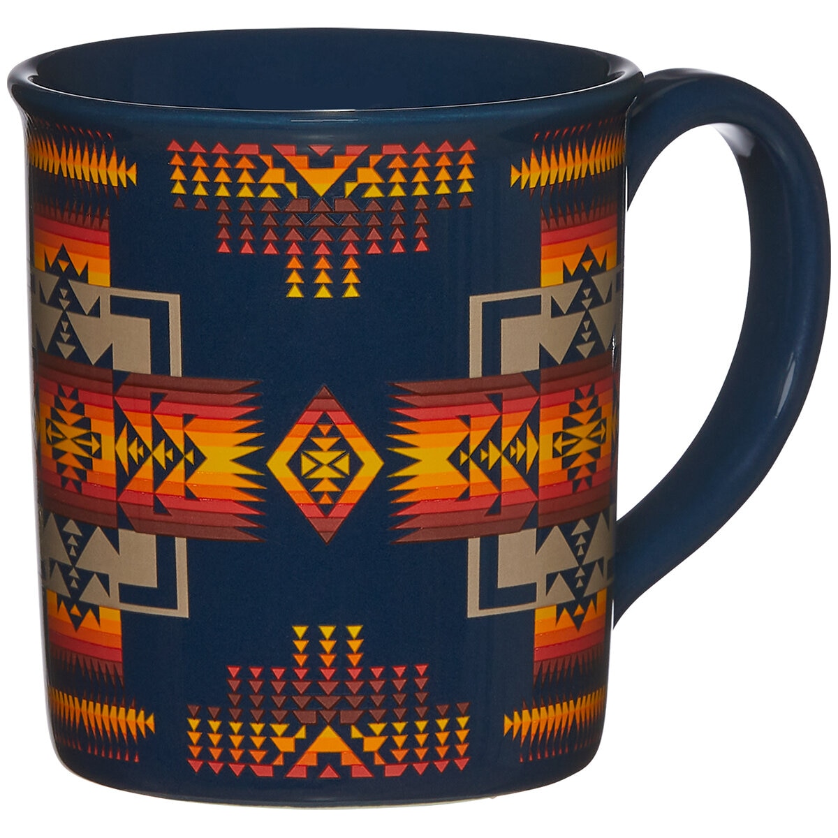 Pendleton Ceramic Mugs 4 Piece Set Camp Stripe Matte