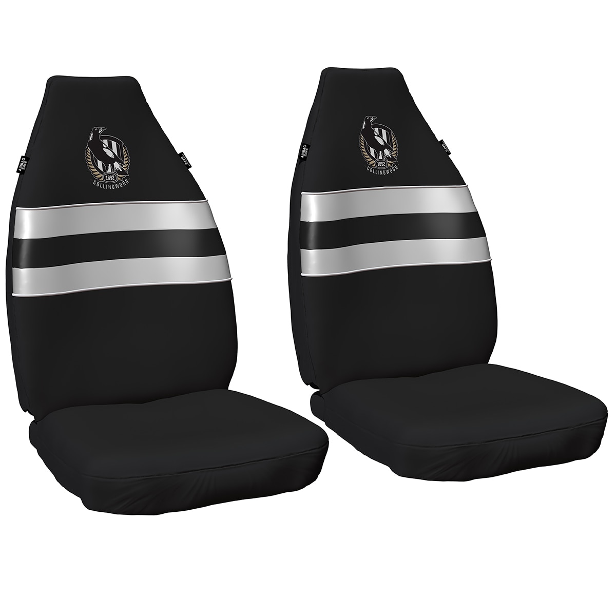 AFL Front Pair of Seat Covers Size 60 Collingwood Magpies Costco...