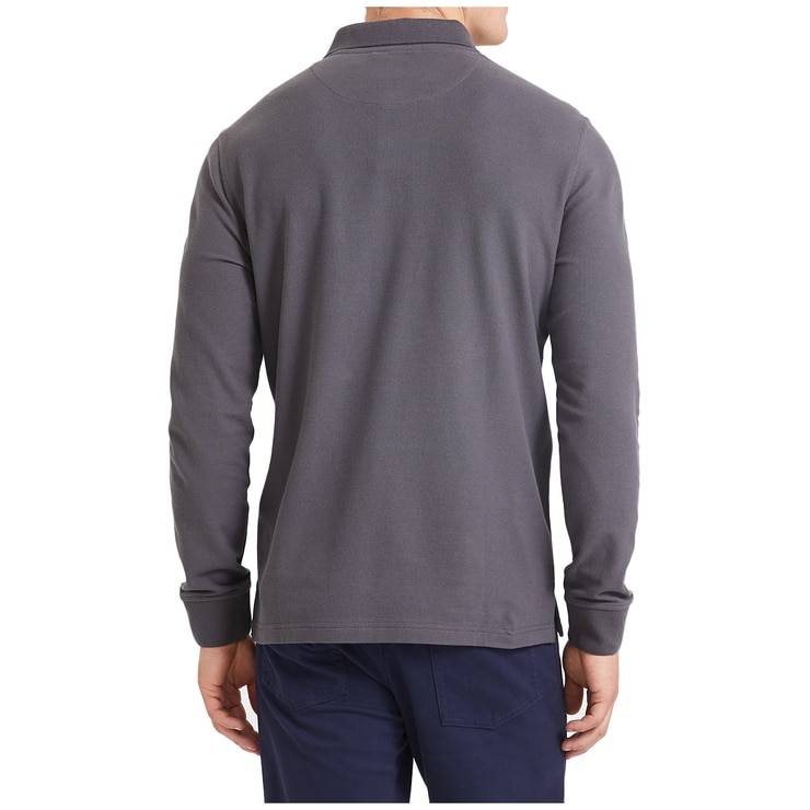 Sportscraft long-sleeve Polo - Charcoal