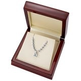 18KT White Gold 1.60ctw Round Diamond Necklace