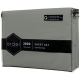 Ardor 2500TC Cotton Rich Sheet Sets Queen - Grey