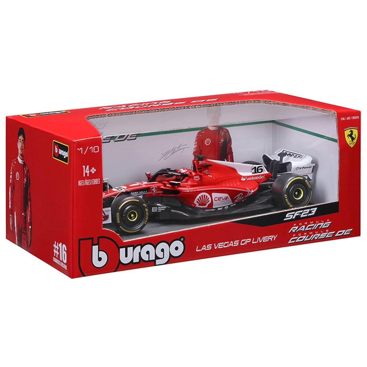 1:18 Ferrari SF-23 2023 Las Vegas Charles Leclerc 1:18 Ferrari SF-23 2023 Las Vegas Charles Leclerc