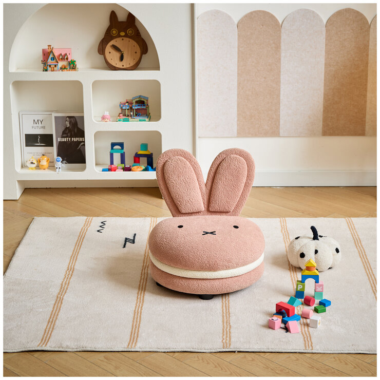 Aesthetik Kids Pink Miffy Macaron Chair