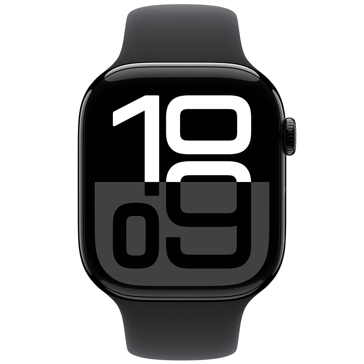 Apple Watch Series 10 GPS 46mm Jet Black Aluminium Case with Black Sport Band S/M