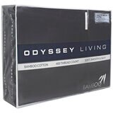 Odyssey Living 400TC Bamboo 4 Piece Sheet Set Queen Charcoal