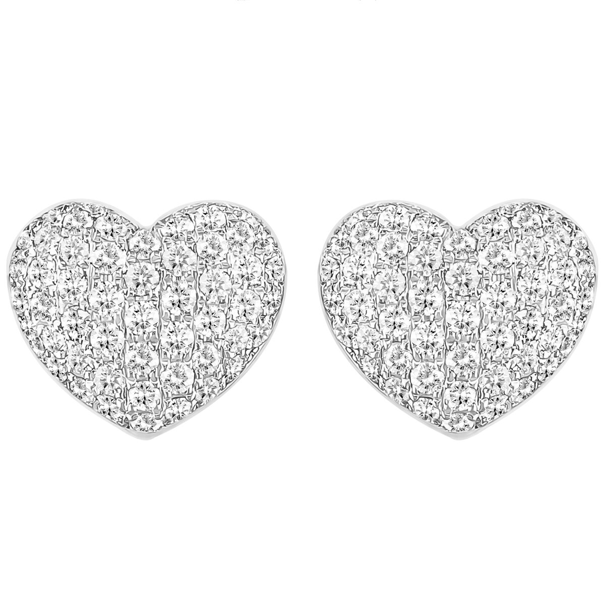 18KT White Gold 0.80ctw Diamond Earrings