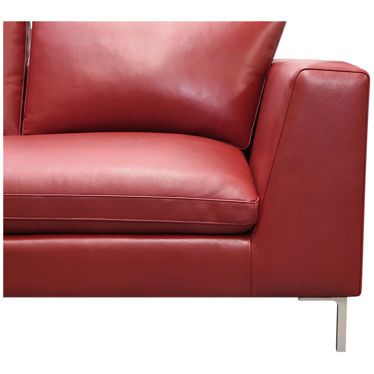Moran Pico 3.5 Seater Sofa With Left Chaise Berry Silver