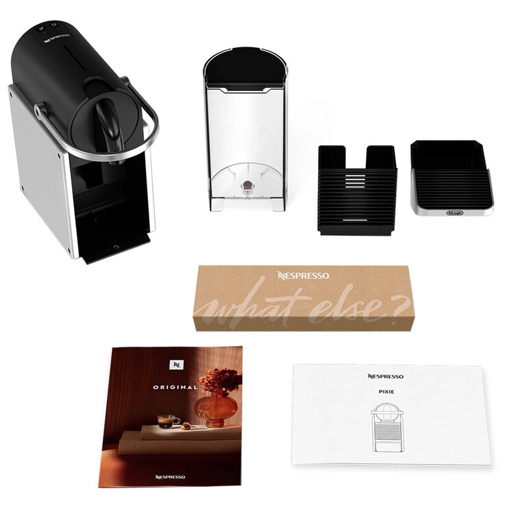 De'Longhi Nespresso Original Pixie Capsule Coffee Machine with Aeroccino3 EN127.SAE