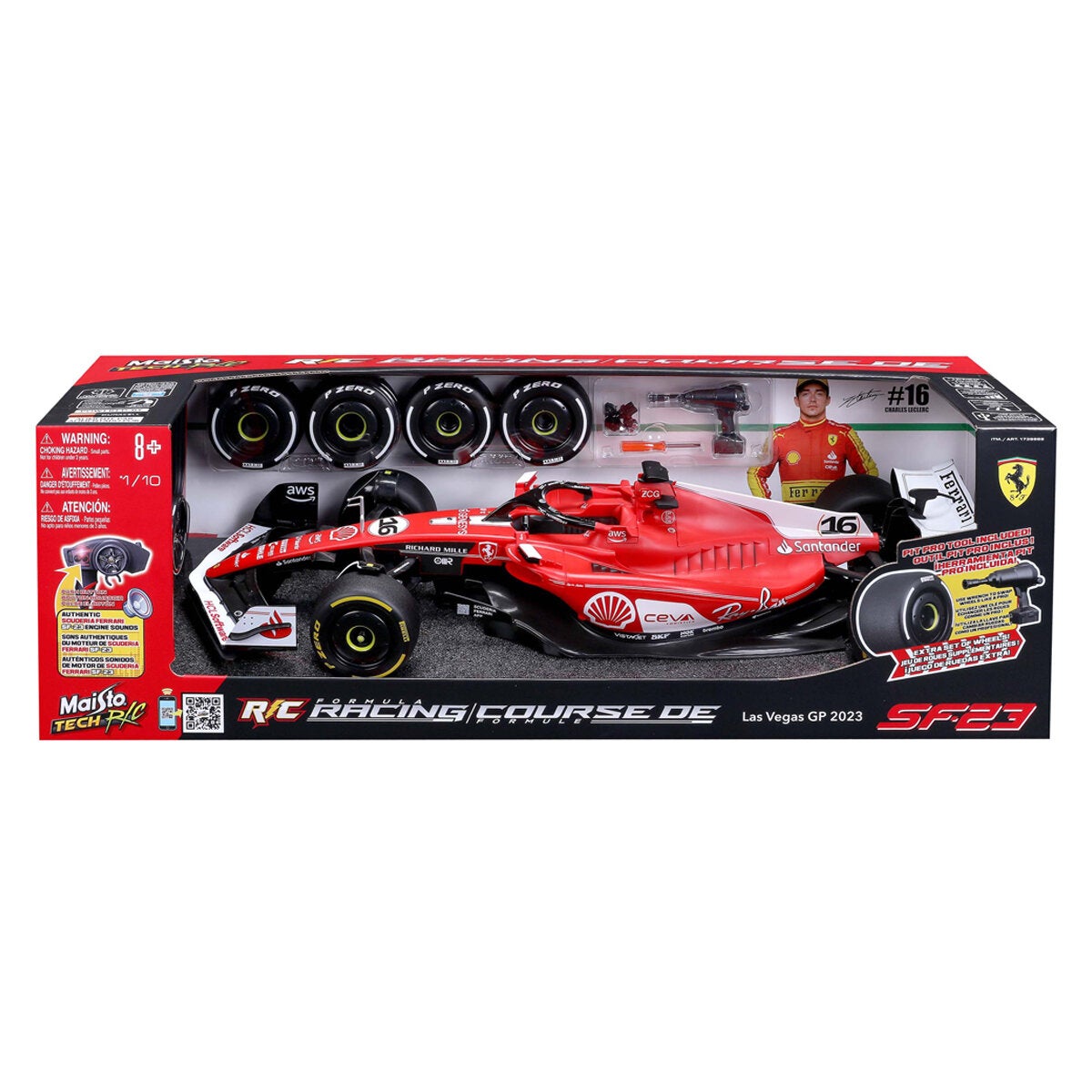 Maisto 1:10 Formula Racing RC Ferrari Leclerc