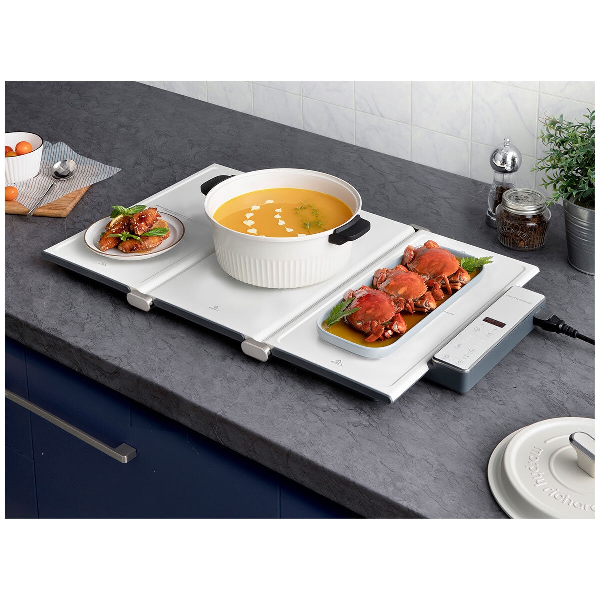 Morphy Richards Foldable Cooktop and Warmer MRFW15WT