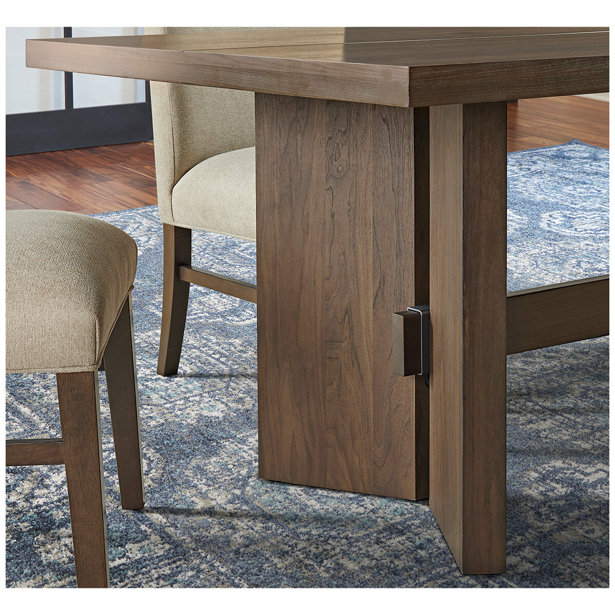 Urban Renovations Northbrook 9 Piece Dining Set Walnut