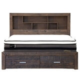 Vivin Sedona 2 Drawer Bookshelf Queen Bed