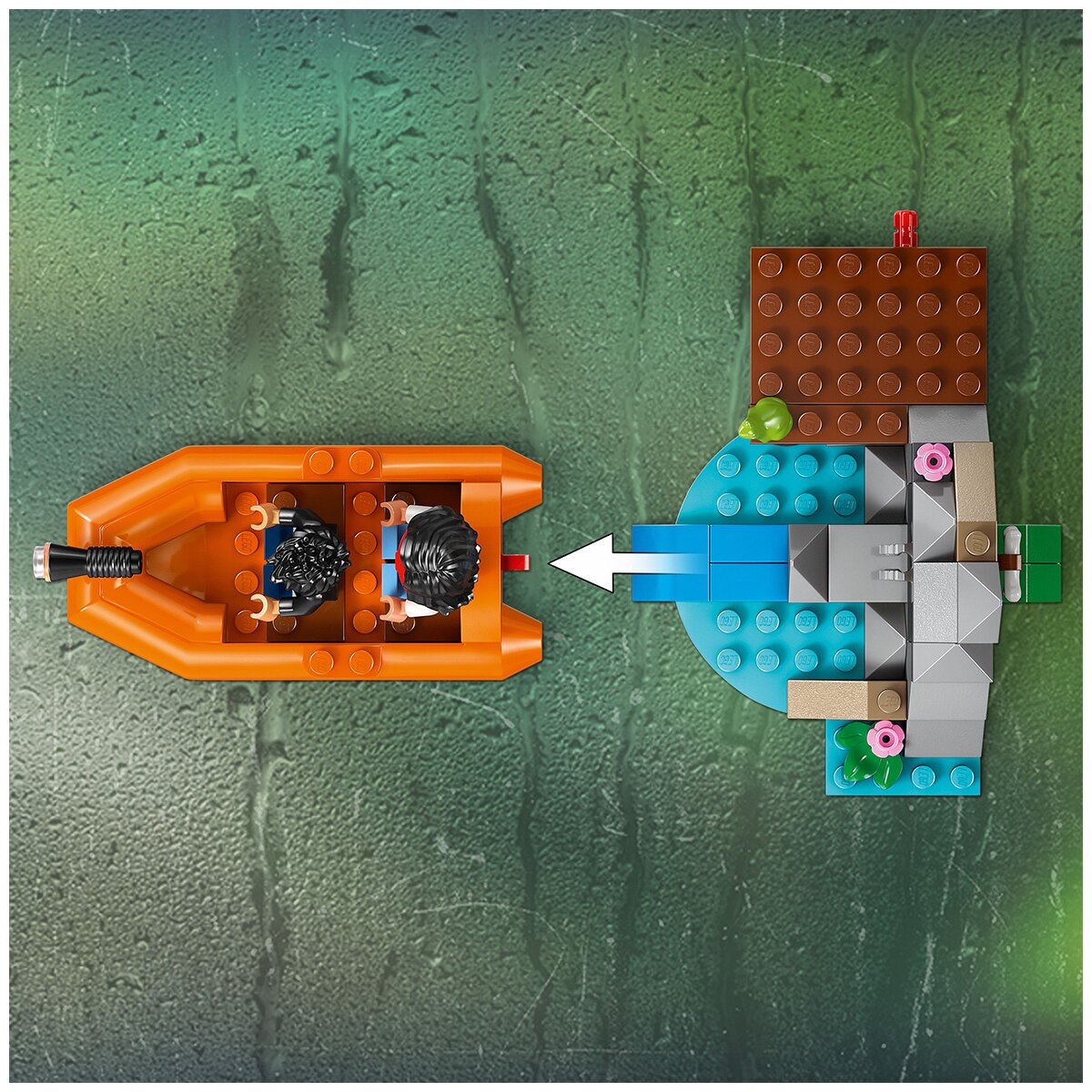 LEGO Jurassic World T. rex River Escape 76975