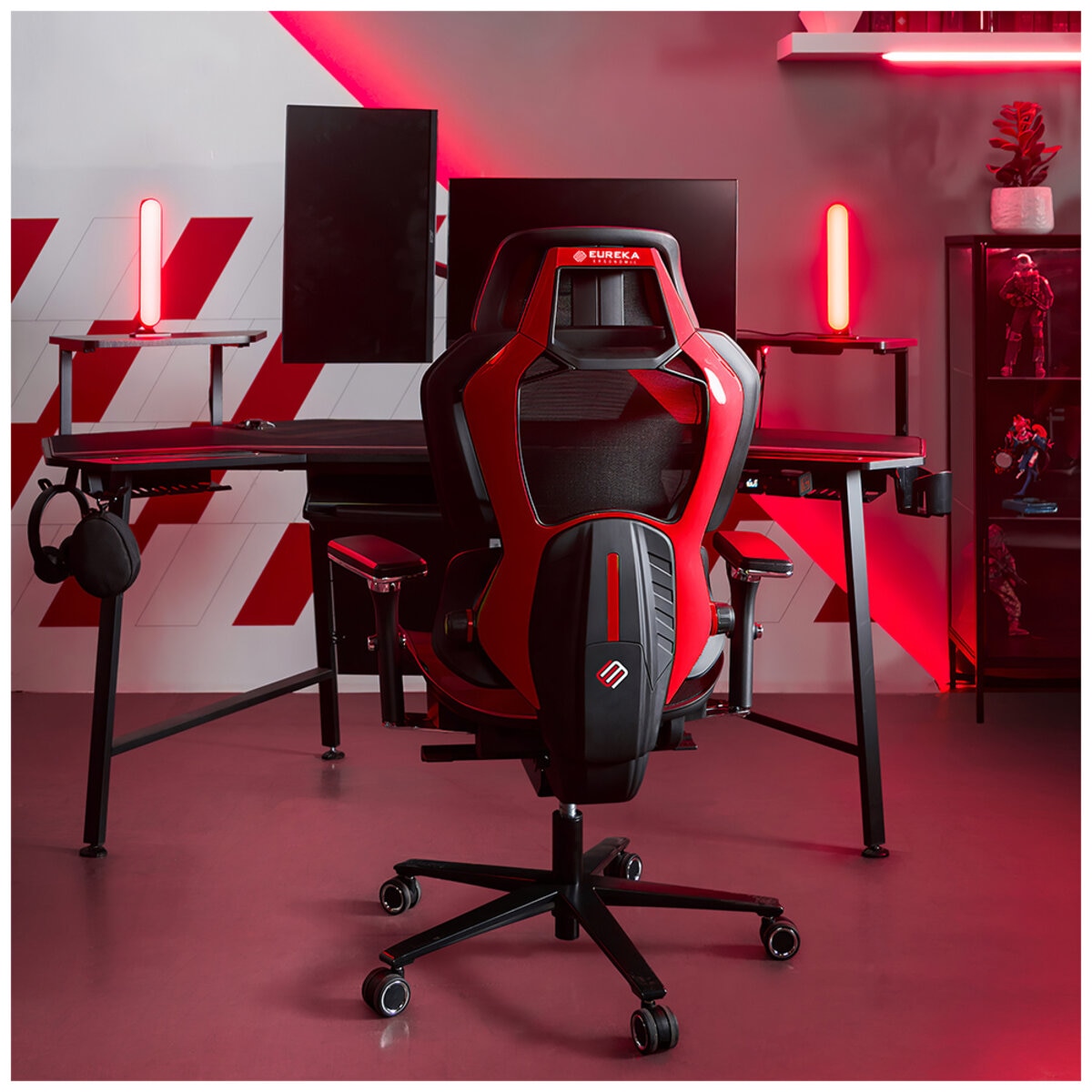 Eureka Ergonomic Onex GX5 Series Esports Gaming Chair - Red