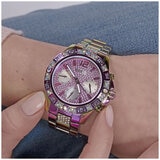 GUESS Eco Pink Outspoken Solar Women's Watch GW0587L3
