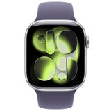 Apple Watch Series 11 GPS 42mm Silver Aluminium Case with Purple Fog Sport Band - S/M