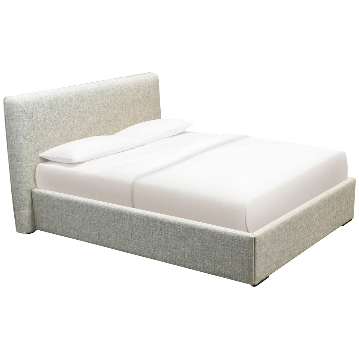 Moran Ora King Bedhead with Encasement and Slats Natural